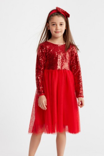 Abito elegante bambina Ana rosso - ZOYA Fashion