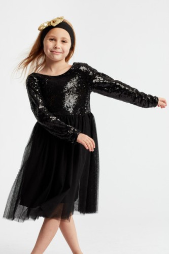 Abito elegante bambina Ana nero - ZOYA Fashion