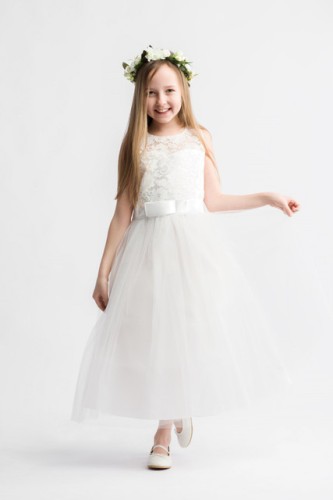Abito elegante bambina Margaret bianco - ZOYA Fashion