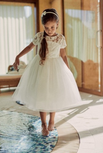 Abito Estivo Per Bambina Con Stampa Floreale E Strass – Vestito Da Cerimonia E Principessa, Senza Maniche, Nero, Taglia 8 Anni
