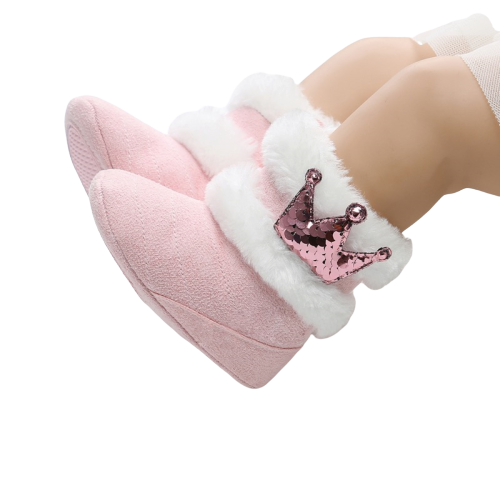 Scarpe corona rosa