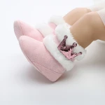 Scarpe per bimba corona rosa
