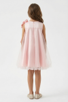 abito cerimonia bambina, vestito elegante bambina, abito rosa scuro, abito tulle bambina, vestito damigella bambina, abito battesimo, zoya fashion