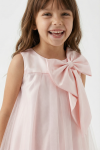 abito cerimonia bambina, vestito elegante bambina, abito rosa scuro, abito tulle bambina, vestito damigella bambina, abito battesimo, zoya fashion