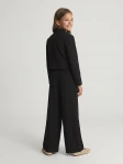 Elegante completo da bambina Emi nero, vista aggiuntiva, abbigliamento da cerimonia per bambina, ZOYA Fashion