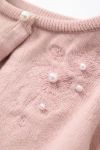 Bolero per bambina Ada rosa, vista laterale, abbigliamento da cerimonia per bambina, ZOYA Fashion