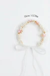 Cerchietto per capelli con fiori e perle per bambina – rosa, outfit stilizzato, abbigliamento da cerimonia per bambina, ZOYA Fashion