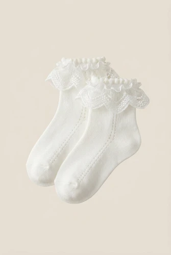 Calzini eleganti bianchi per bambina