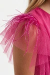 abito Gabi fucsia vista laterale bambina