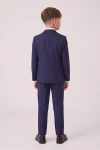 Completo Liam blu navy – giacca e pantaloni indossati, vista posteriore