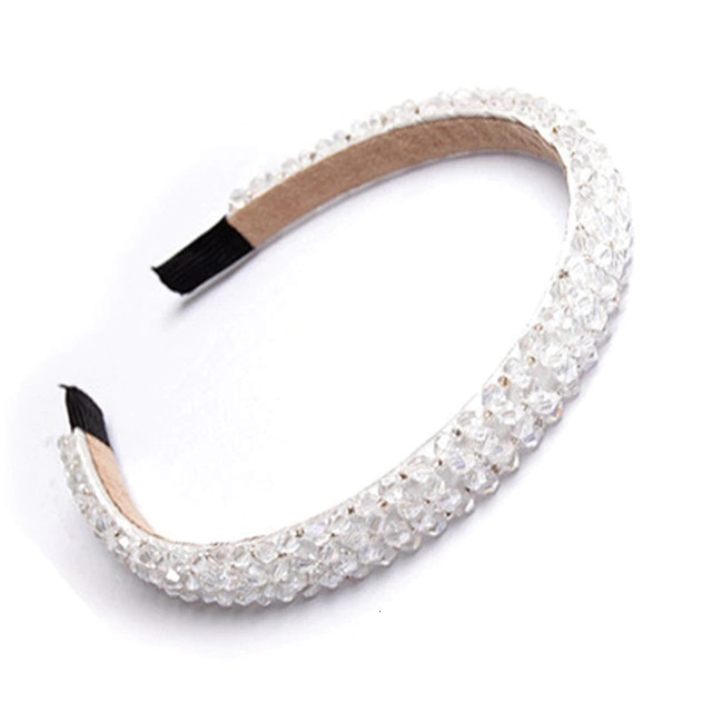 Cerchietto Per Capelli Bambina Con Stella Glitterata 4 Cm – Flessibile, Leggero 6g, Dentini Smussati, Bianco