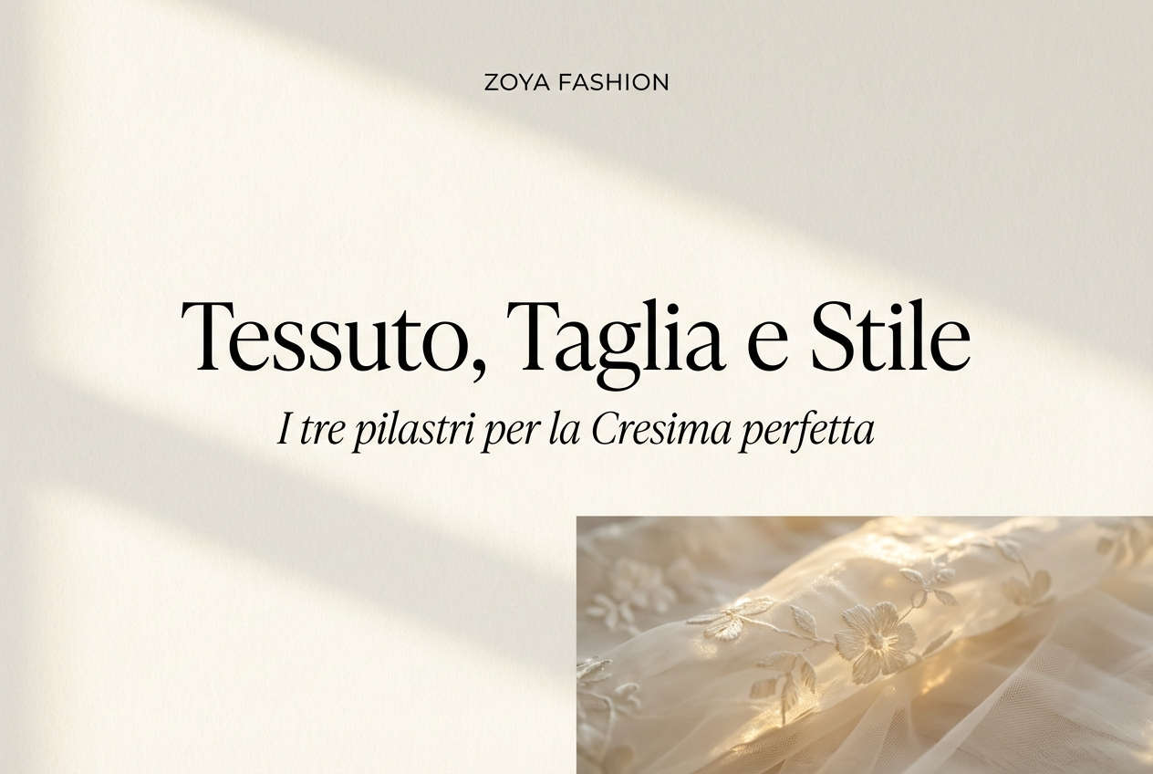 Vestito da Cresima 2026: guida pratica per scegliere tessuto, taglia e stile giusto