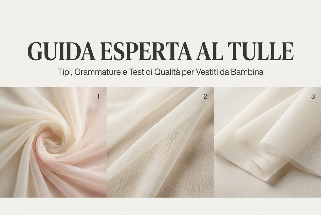 Tulle per bambine: guida ai tessuti, alle grammature e alla qualità per scegliere il meglio
