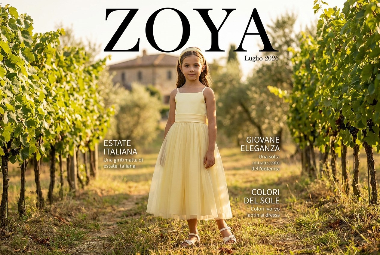 Vestiti da damigella per bambina: il moodboard dell'estate 2026 tra mare, vigne e casali